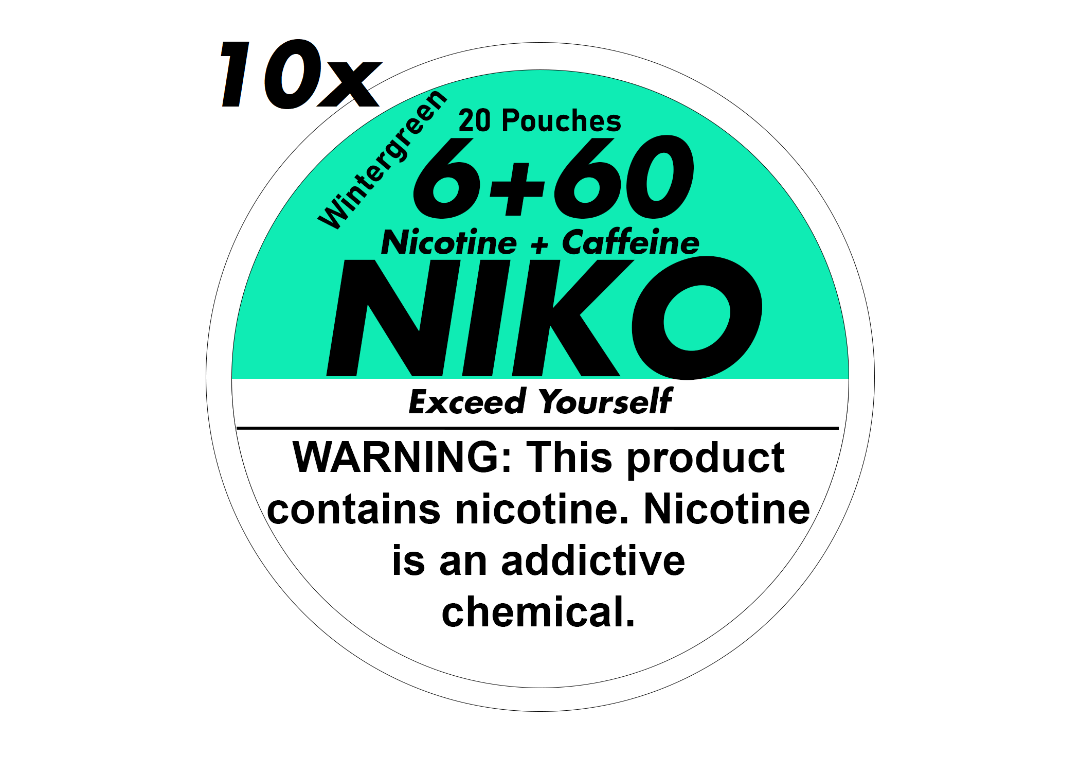 10x NIKO Wintergreen 6+60 NIKO Exceed Yourself