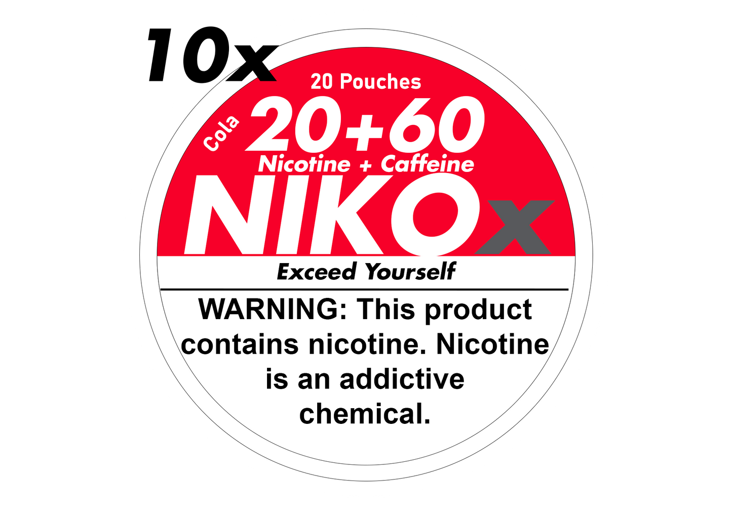 10x NIKOx Cola 20+60