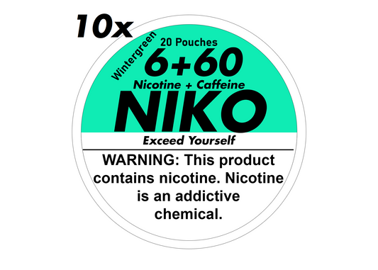 10x NIKO Wintergreen 6+60